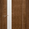 Межкомнатная дверь Юркас Вега ЧО 6 80x200 (темный орех, стекло мателюкс матовое)