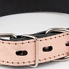 Ошейник Дарэленд простроченный 2х-слойный 25 мм 29-39 см (розовое золото)
