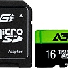 Карта памяти AGI TF138 microSDHC AGI016GU1TF138 16GB (с адаптером)