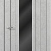 Межкомнатная дверь MDF-Techno Dominika Loft 402 40x200 (бетон белый/лакобель черный)
