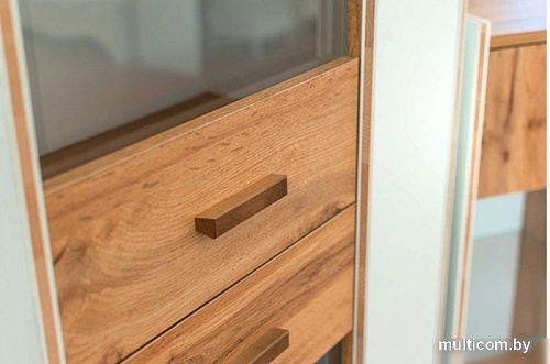 Полка Неман мебель Сканди МН-036-05 (дуб вотан/белый)