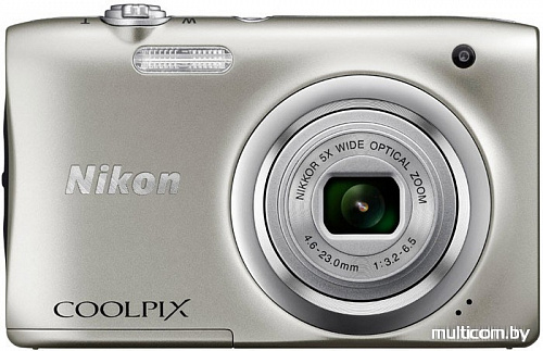 Фотоаппарат Nikon Coolpix A100 (серебристый)