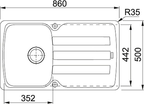 Кухонная мойка Franke Antea AZG 611-86 (серый)