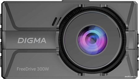 Видеорегистратор для авто Digma FreeDrive 300W FD300W (черный)