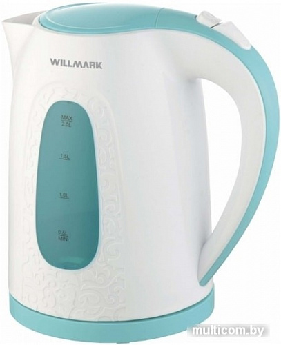 Электрочайник Willmark WEK-2009P (белый/бирюзовый)