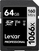 Карта памяти Lexar Professional 1066x SDXC LSD1066064G-BNNNG 64GB
