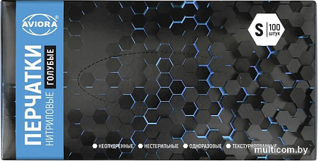 Нитриловые перчатки Aviora Нитриловые (S, 100 шт)