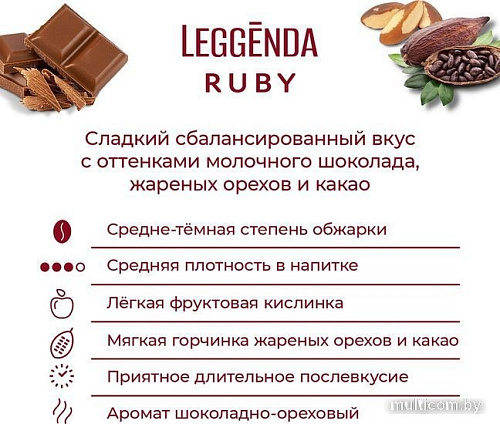 Кофе Poetti Leggenda Ruby зерновой 1 кг