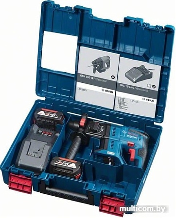 Перфоратор Bosch GBH 180-LI Professional 0611911121 (с 2-мя АКБ, кейс)
