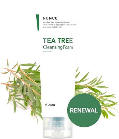 A'Pieu Пенка для умывания Nonco Tea Tree Cleansing Foam 130 мл