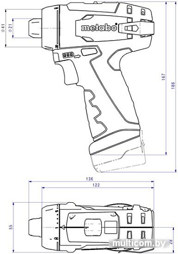 Дрель-шуруповерт Metabo BS Basic 600984500 (с 2-мя АКБ, кейс)