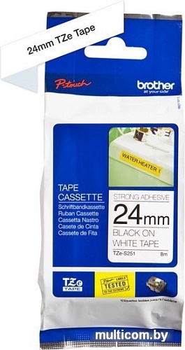 Картридж-лента для термопринтера Brother TZe-S251