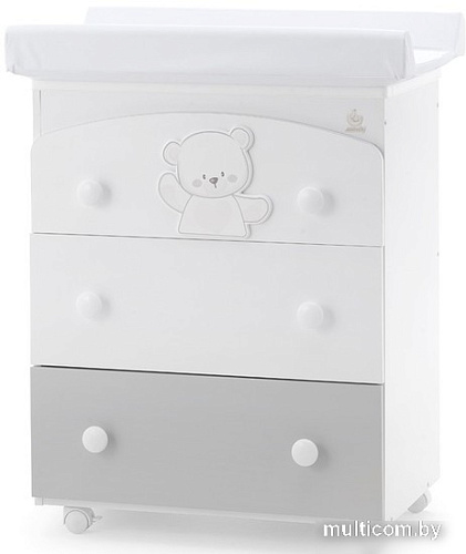 Детский комод Italbaby Jolie 070.7028-0530 (белый/серый)