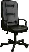 Офисное кресло Деловая обстановка Сенатор Стандарт кожа люкс (черный)
