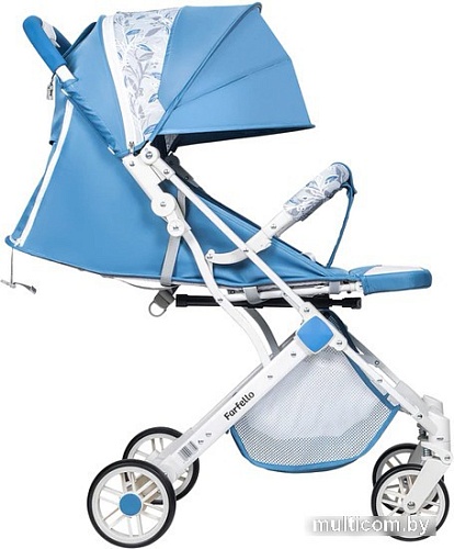 Коляска прогулочная «книга» Farfello Comfy Go CG-102 (голубой/яркий белый)
