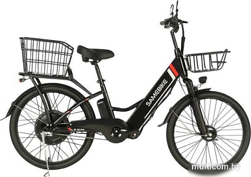 Электровелосипед SameBike Е-Alfa New SB-E-ALFA350-36/10 (черный)
