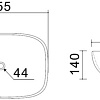 Умывальник Uptrend Hapi TR41287-U18 (черный матовый)