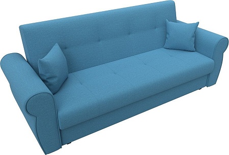 Диван Лига диванов Лига-019 книжка 125611 (рогожка амур голубой)