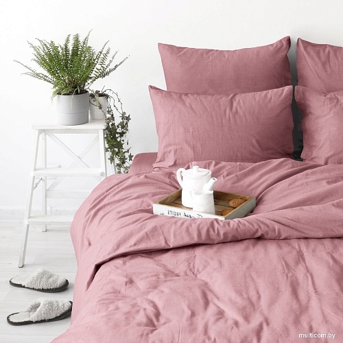 Постельное белье Verossa 2.0сп Melange Marsala VRM 2040 Marsala Д12 23