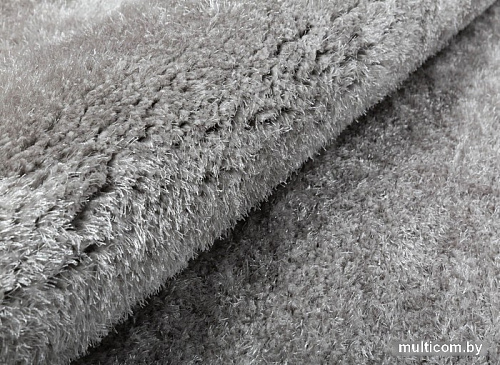 Ковер для жилой комнаты Radjab Carpet Паффи шагги круг P001A 6348RK 0.8x0.8 (grey)