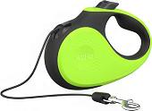 Поводок-рулетка XCHO Трос 5м (S, зеленый/черный)