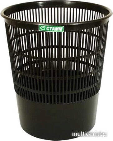 Корзина для бумаг Стамм КР01 (черный)