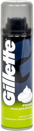Пена для бритья Gillette Lemon Lime (200 мл)