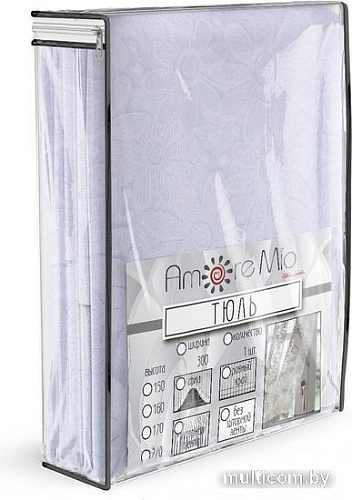 Тюль Amore Mio Арка H 4018 3x1.7 м 73706 (белый)
