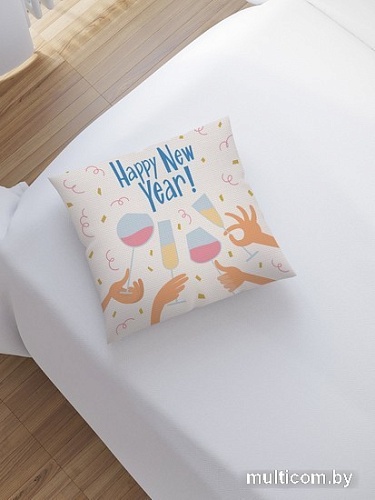 Чехол на подушку JoyArty Новогодняя встреча sl_380848