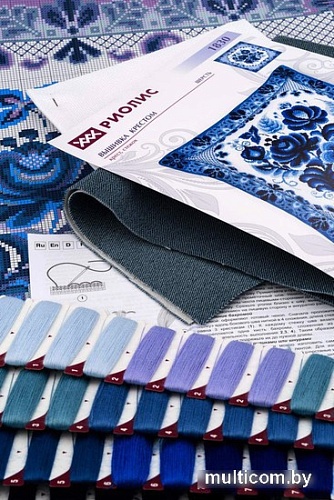 Набор для вышивания Риолис Подушка/панно «Гжель» 1830