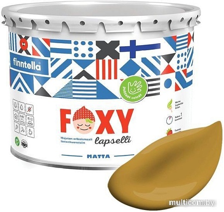 Краска Finntella Foxy Lapselli Matte Kettu F-50-1-3-FL259 2.7 л (желтый)