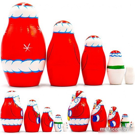 Развивающая игра Брестская Матрешка Для новогоднего декора (набор 5 шт)