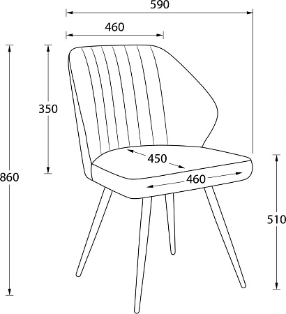 Стул Мамадома Michael (d08 Platinum Lux/белый)