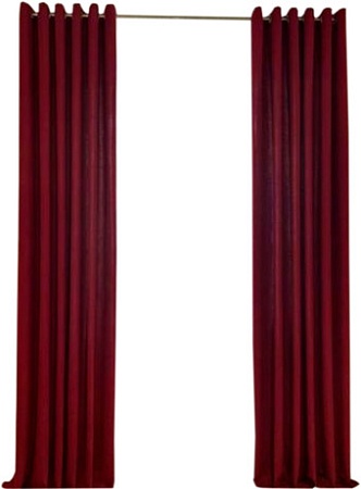 Комплект штор Модный текстиль Канвас 03L 112MTKANVASMO2-3 2.6x3.6 (2шт, марсала/серебряный матовый)