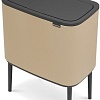 Brabantia Bo Touch Bin 11+23 л (минерально-золотой)