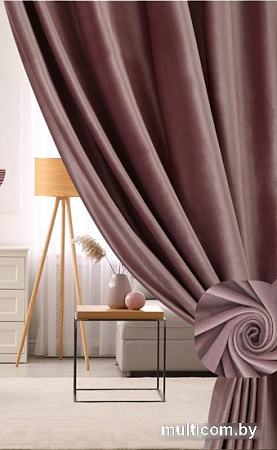Комплект штор Soft Lines Бархат 9102G-A25 2x2.4 м (пыльная роза, 2 шт)