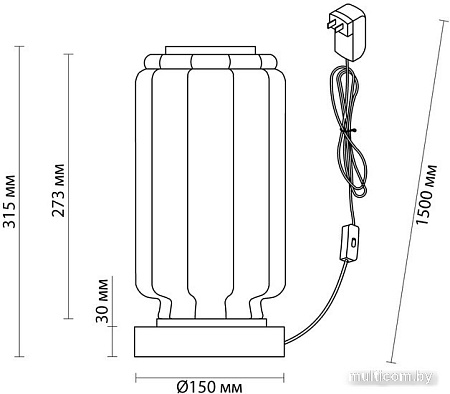 Настольная лампа Odeon Light Jam 5408/10TL