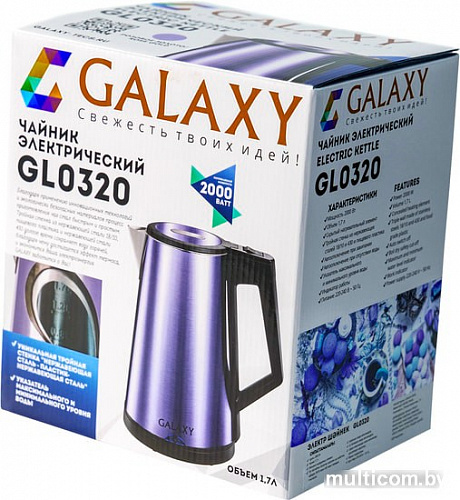 Электрочайник Galaxy GL0320 (розовое золото)