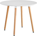 Кухонный стол Mio Tesoro ST-025 80x74 (белый/дерево)