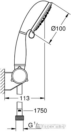 Душевой гарнитур Grohe New Tempesta Rustic 100 27805001