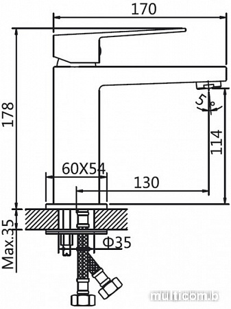 Смеситель AV Engineering AVWMT1-A923