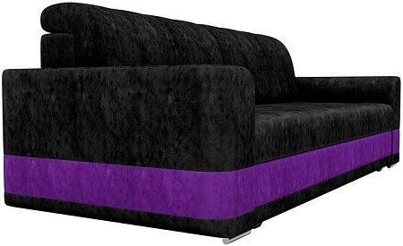Диван Mebelico Честер 200x143 61066 (черный/фиолетовый)