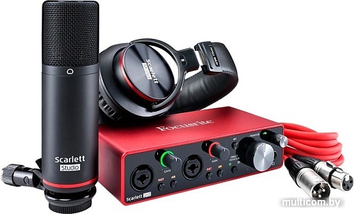 Аудиоинтерфейс Focusrite Scarlett 2i2 Studio (3-е поколение)