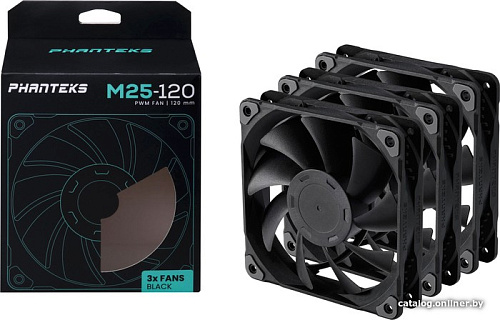 Набор вентиляторов Phanteks M25-120 PH-F120M25_PWM_BBK01_3P
