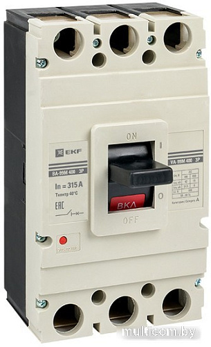 Выключатель автоматический EKF Basic ВА-99М 400/315А 3P 42кА mccb99-400-315m