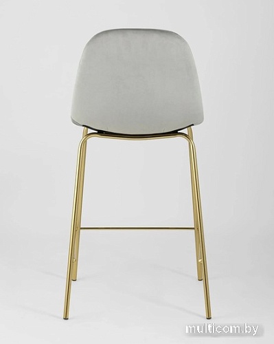 Стул Stool Group Валенсия SN полубарный OS-001CB HLR-18 (велюр серый/золотые ножки)