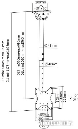 Кронштейн Arm Media LCD-1600