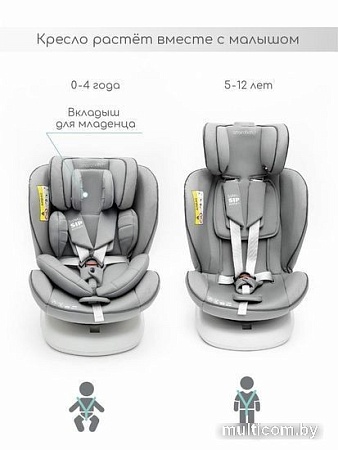 Детское автокресло Amarobaby Champion Isofix AMARO-2008CH-Se (серый)