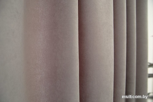 Комплект штор Decoretto Канвас серая дымка КСД-К134 4x2.5 м (серый, 2 шт)