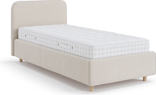 Кровать Sonit Mia 120x200 с ПМ велюр River (01 крем)